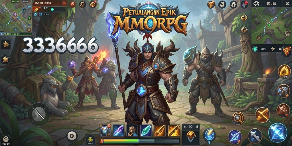 Pameran gameplay penuh aksi di dunia MMORPG yang luas.