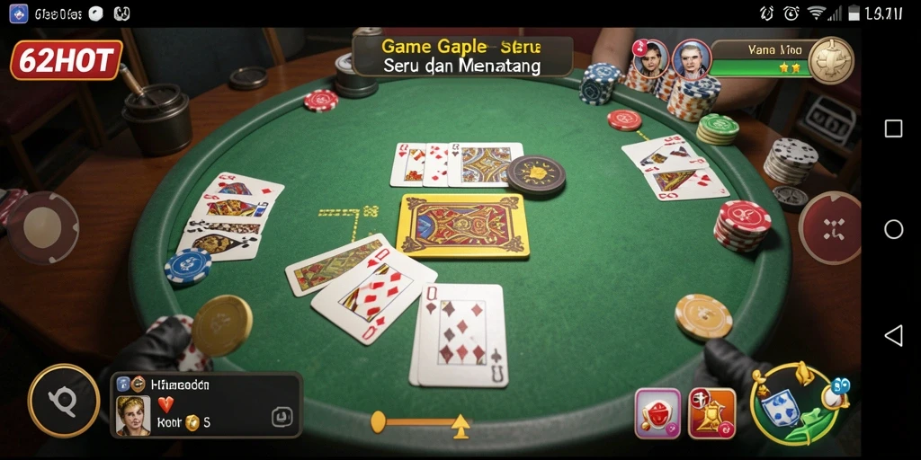 Tampilan gameplay Gaple yang menarik dan kompetitif.