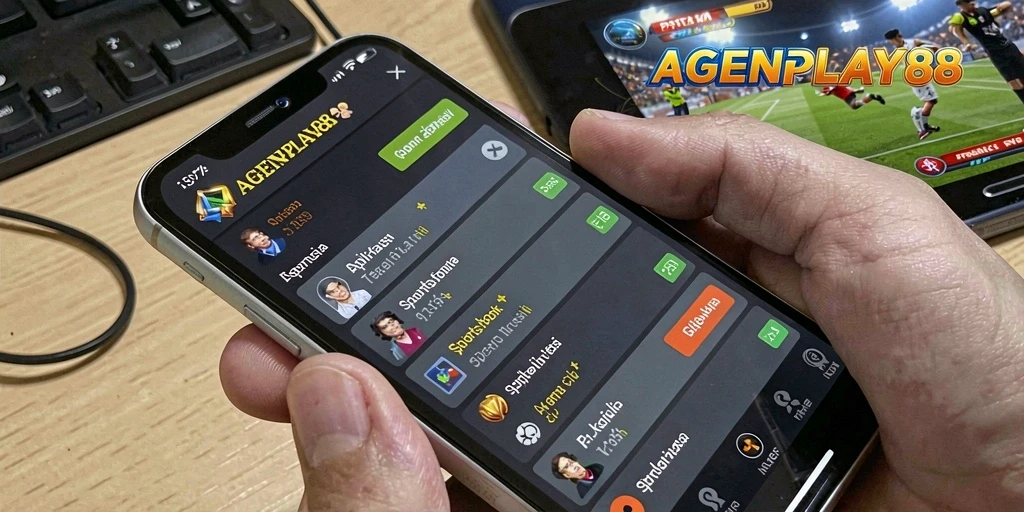 Tampilan utama AGENPLAY88 dengan beragam opsi taruhan olahraga.