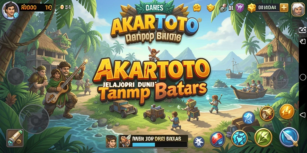 Tangkapan layar menampilkan eksplorasi mendalam di dunia AKARTOTO.