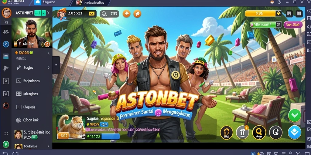Tampilan permainan ASTONBET yang menarik dan interaktif.
