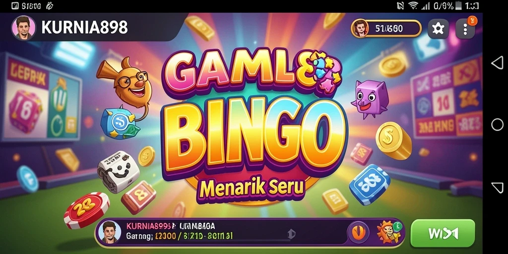 Tampilan menarik gameplay Bingo di KURNIA898.