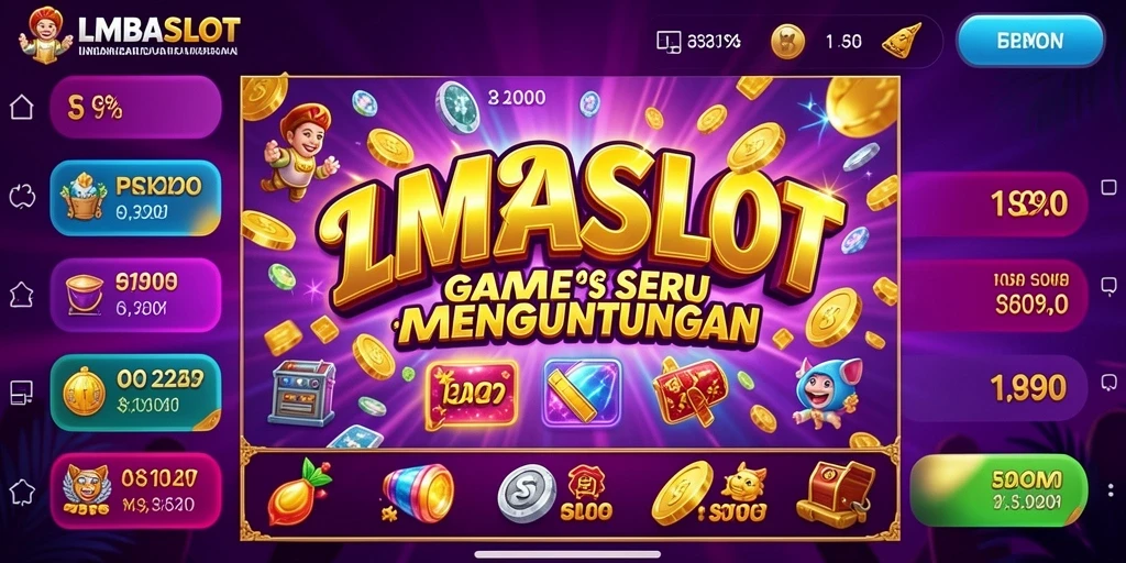 Tampilan gameplay Slot LMBASLOT yang menarik dan interaktif.