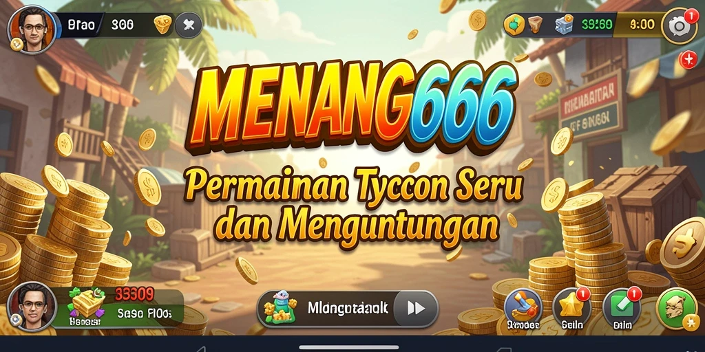 Tampilan gameplay Mengelola bisnis di MENANG666 yang seru.