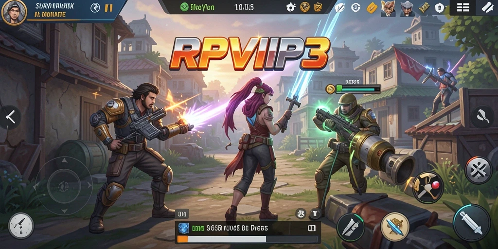 Tangkapan layar RPVIP3 menampilkan gameplay taktis yang menarik.