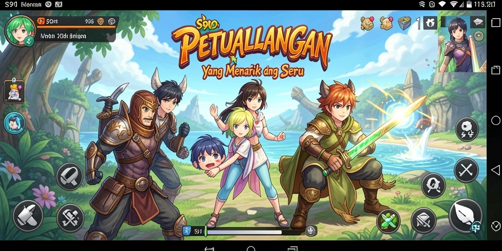 Gameplay S80 menampilkan karakter Anime yang beraksi dalam petualangan seru.