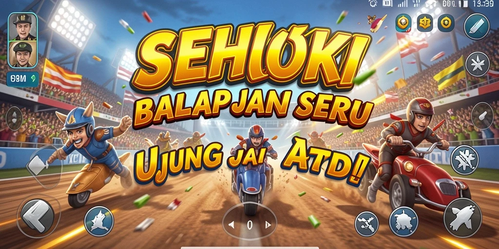 Screenshot SEHOKI menampilkan aksi balapan yang mendebarkan dan grafik memukau.
