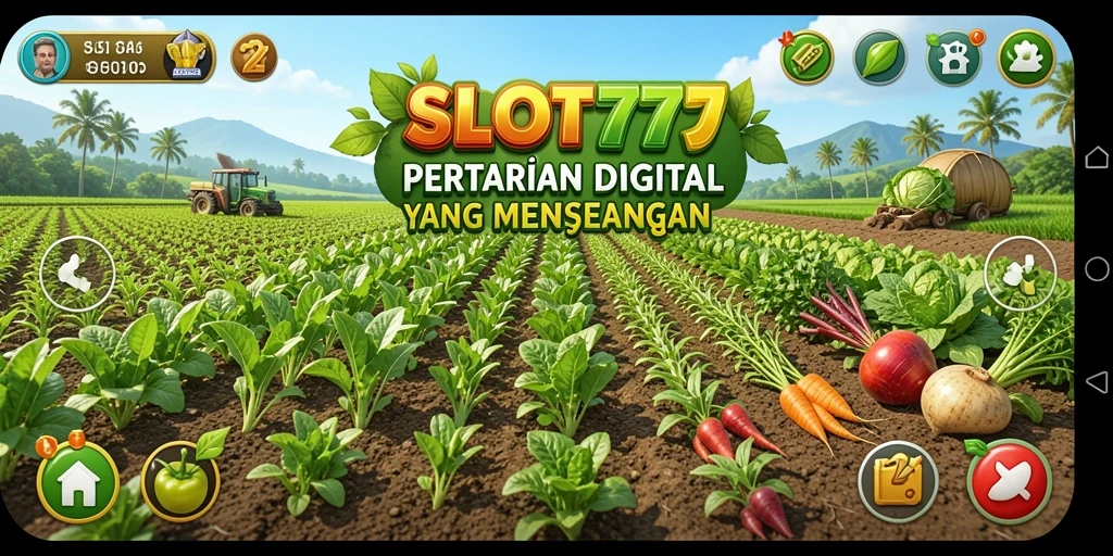 Tampilan gameplay SLOT777 yang seru dan interaktif dalam pertanian digital.