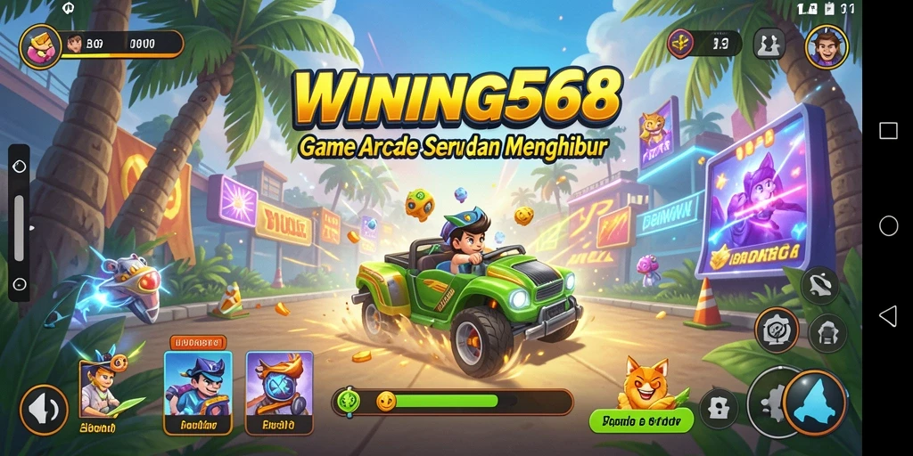 Tampilan gameplay seru dari WINNING568 dengan aksi Arcade yang cepat.