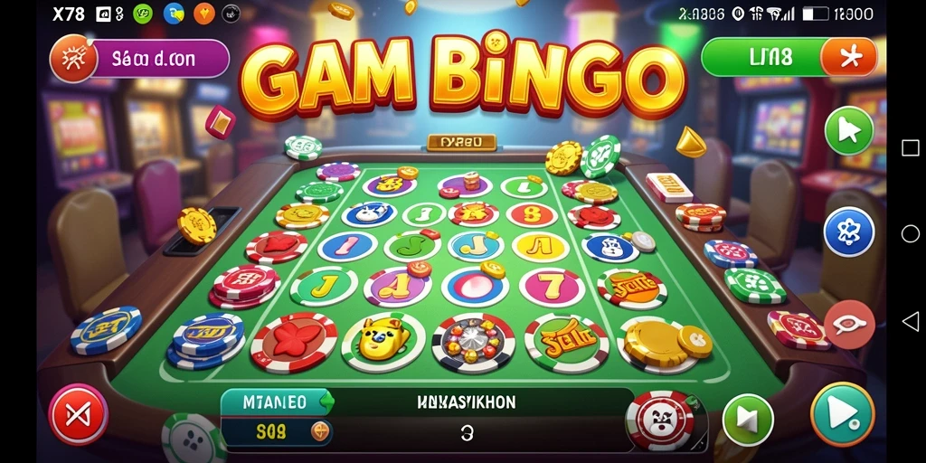 Gameplay seru Bingo dari X78 yang penuh warna.