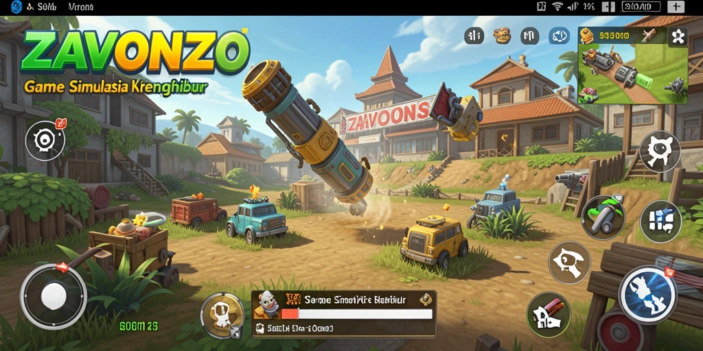 Tampilan menarik dari gameplay ZAVONZO menunjukkan pengalaman simulasi yang mengasyikkan.