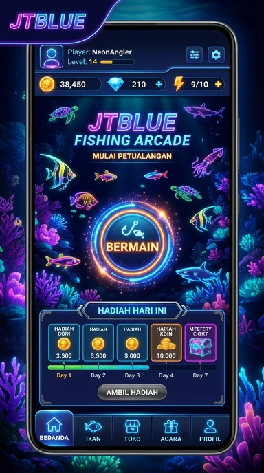 Pengguna menikmati antarmuka yang user-friendly dari jtblue.